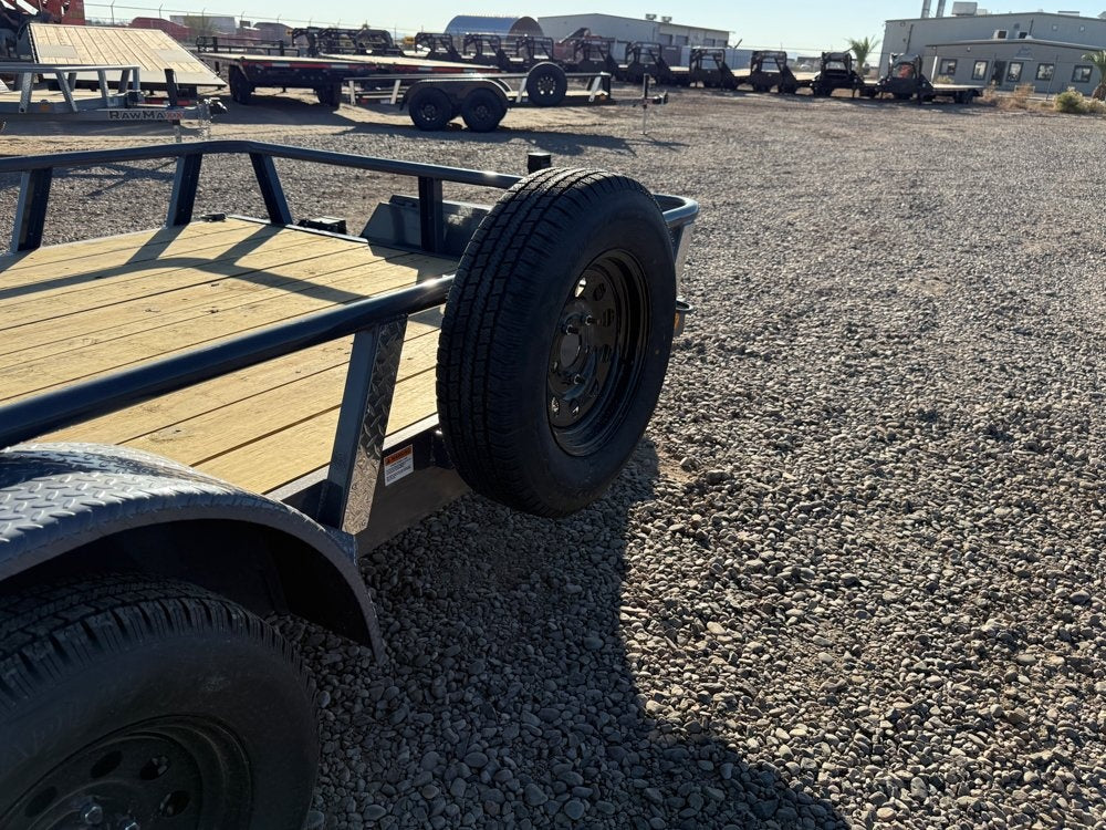 14' UTX Bumper Pull Utility (2) 3.5k Axles, 4' Mesh Flip Ramp - Utility & SXS - Stryker Dealership Group