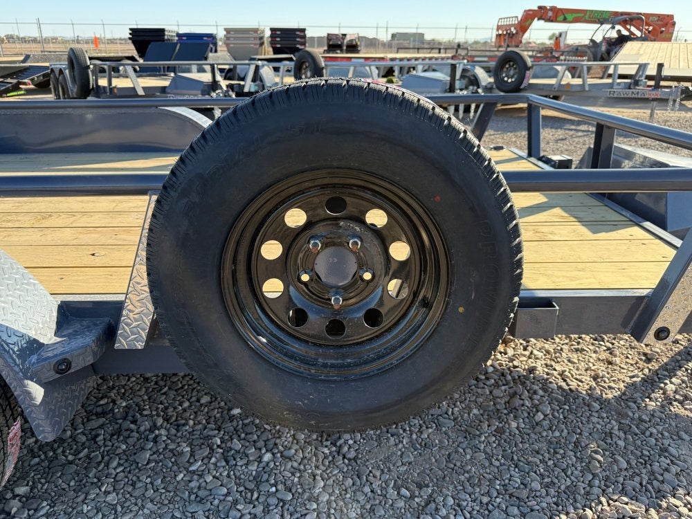 14' UTX Bumper Pull Utility (2) 3.5k Axles, 4' Mesh Flip Ramp - Utility & SXS - Stryker Dealership Group