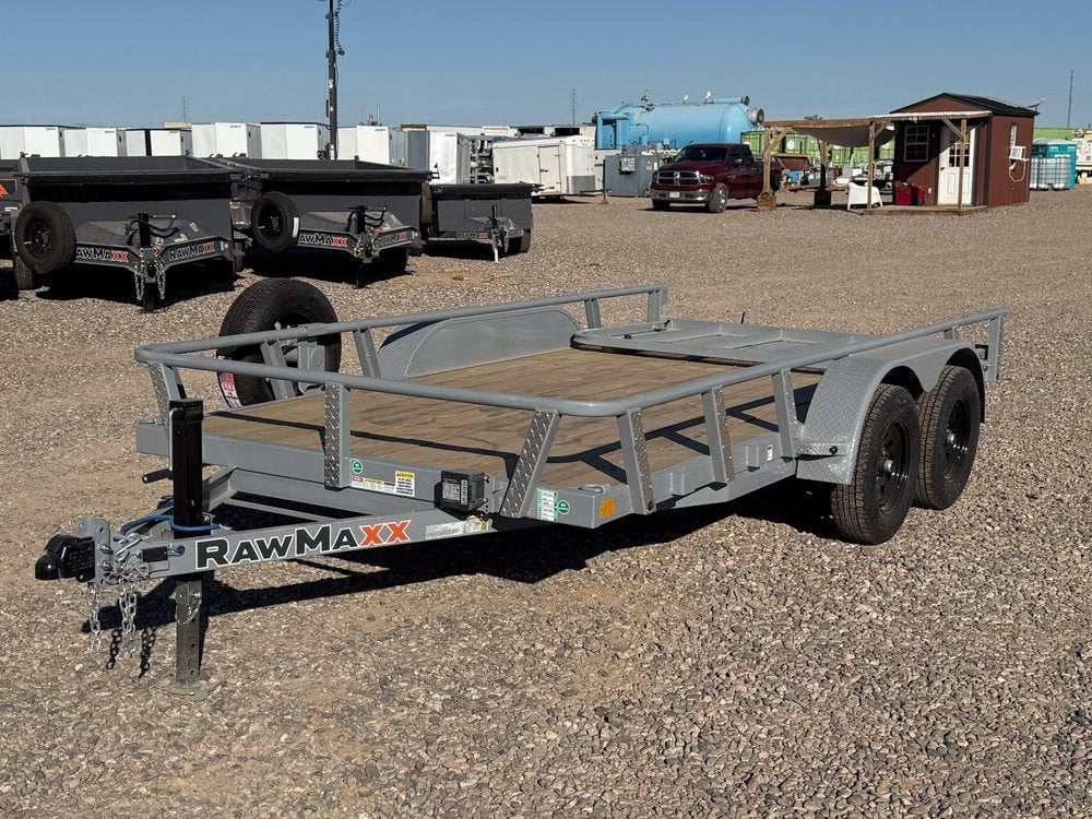 14' UTX Bumper Pull Utility (2) 3.5k Axles, 4' Mesh Flip Ramp - Utility & SXS - Stryker Dealership Group