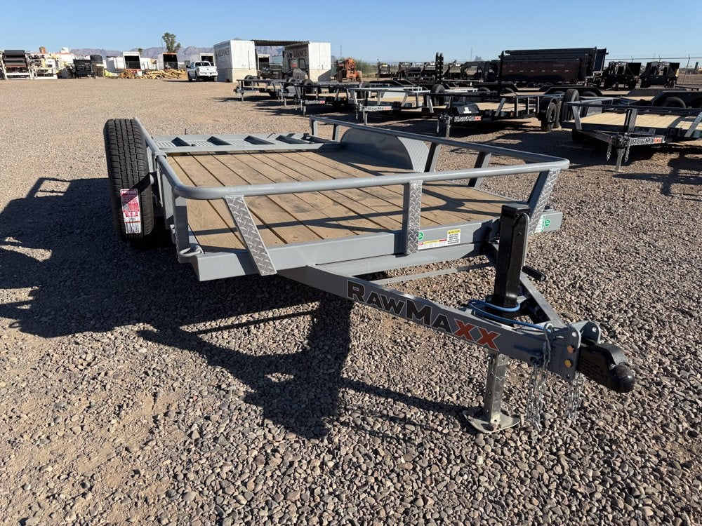 14' UTX Bumper Pull Utility (2) 3.5k Axles, 4' Mesh Flip Ramp - Utility & SXS - Stryker Dealership Group