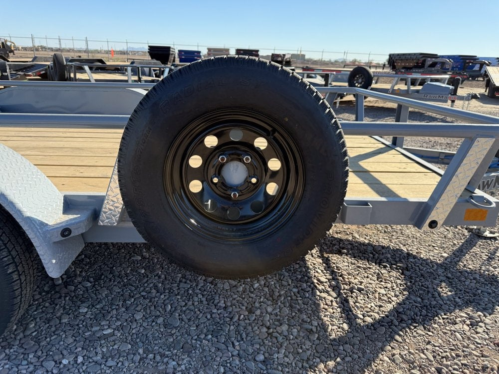 14' UTX Bumper Pull Utility (2) 3.5k Axles, 4' Mesh Flip Ramp - Utility & SXS - Stryker Dealership Group
