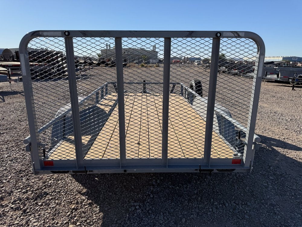 14' UTX Bumper Pull Utility (2) 3.5k Axles, 4' Mesh Flip Ramp - Utility & SXS - Stryker Dealership Group
