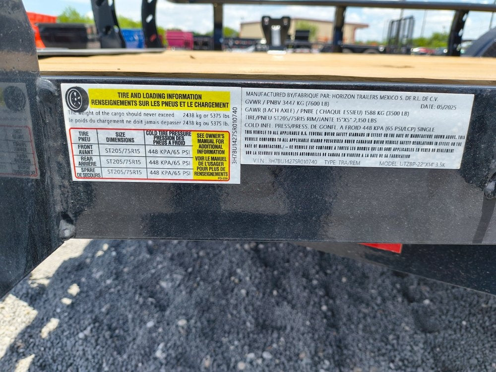 14' UTZ BP Utility Trailer - 3.5k Axles - Utility & SXS - Utility & SXS - Stryker Dealership Group