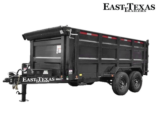 14' x 83" ET BP Dump Trailer 48" Sides - 7K Axles - 14K GVWR - Bumper Pull Dump/Dump Trailers - Stryker Dealership Group