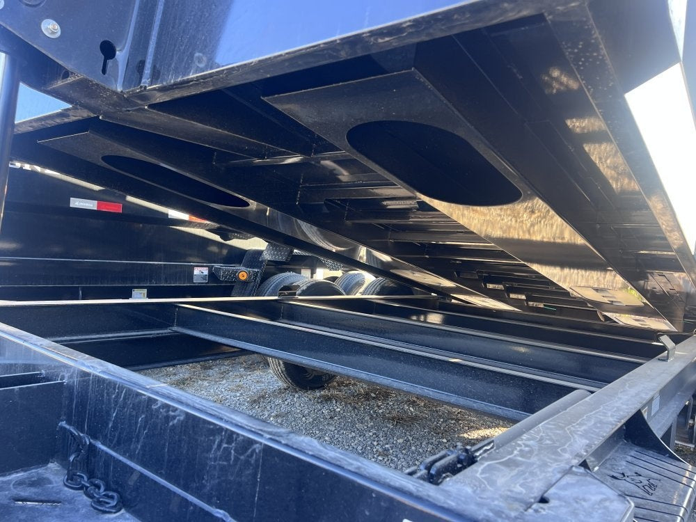 14' x 83" Iron Bull DTB Bumper Pull Dump Trailer 24" Side Walls - (2) 7,000 lb Axles, Telescopic - Bumper Pull Dump - Dump Trailers - Stryker Dealership Group