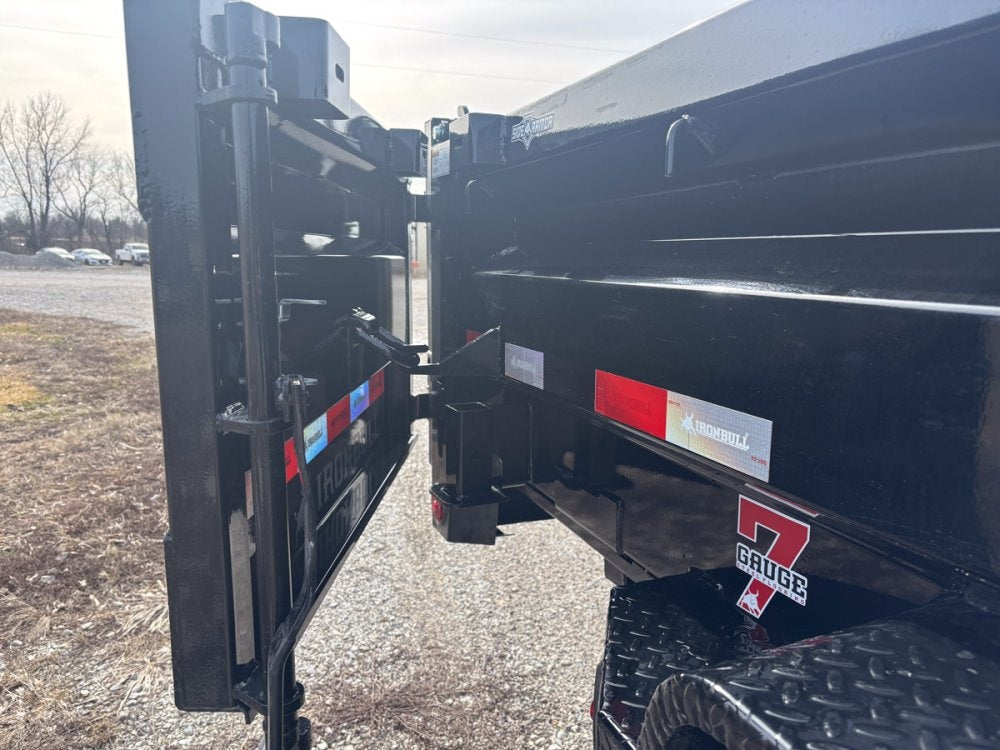 14' x 83" Iron Bull DWB Bumper Pull Dump Trailer 24" Side Walls - (2) 7,000 lb Axles - Bumper Pull Dump - Dump Trailers - Stryker Dealership Group