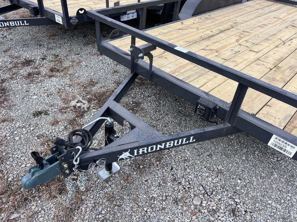 14' x 83" Iron Bull UTB Bumper Pull Utility Trailer - (2) 3,500 lb Axles - Utility & SXS - Stryker Dealership Group
