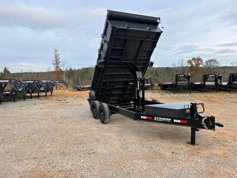 14'x83" BP Dump Trailer 2ft Sides, (2) 7k Axles 1055 - Stryker Dealership Group