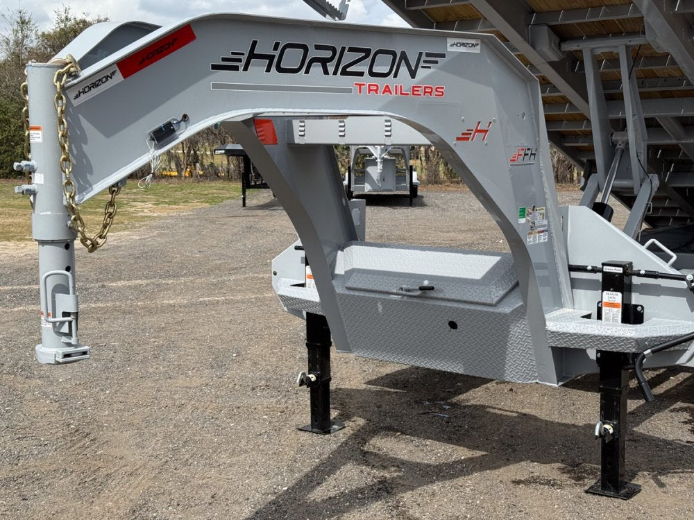 30' Horizon FFH Gooseneck Deckover Full Tilt Trailer - (2) 12K Axles 012391