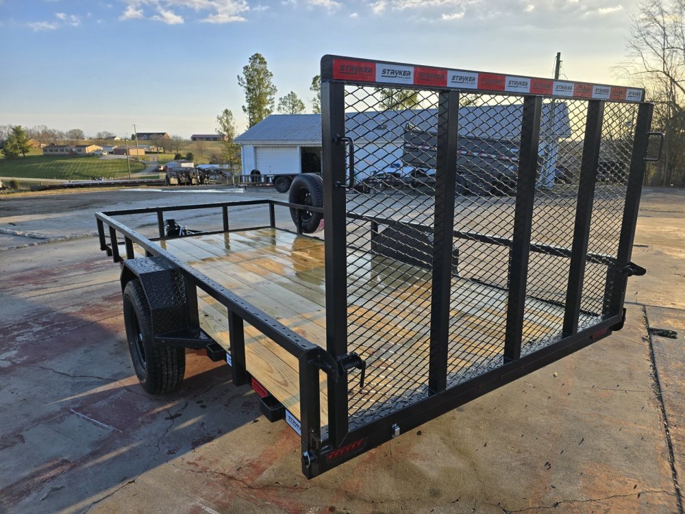 14' Utility Trailer (1) 3.5K Axle, 77" Wide 4' Gate 003765