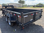 16' Dump Trailer GN 24" Side Walls - Telescopic Lift - 8k Axles 900 - Stryker Dealership Group