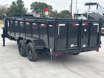 16' Dump Trailer GN 40" Side Walls - Telescopic Lift - 7k Axles 000238 - Stryker Dealership Group