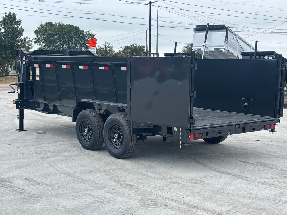 16' Dump Trailer GN 40" Side Walls - Telescopic Lift - 7k Axles 000238 - Stryker Dealership Group