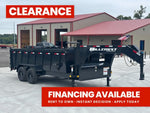 16' Dump Trailer GN 40" Side Walls - Telescopic Lift - 7k Axles 214 - Stryker Dealership Group
