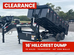 16' Dump Trailer GN 40" Side Walls - Telescopic Lift - 7k Axles 238 - Stryker Dealership Group