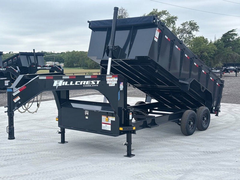 16' Dump Trailer GN 40" Side Walls - Telescopic Lift - 7k Axles 238 - Stryker Dealership Group