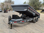 16' Dura - Haul DRL Bumper Pull Dump Trailer 24" Side Walls - (2) 8K Axles 11632 - Stryker Dealership Group