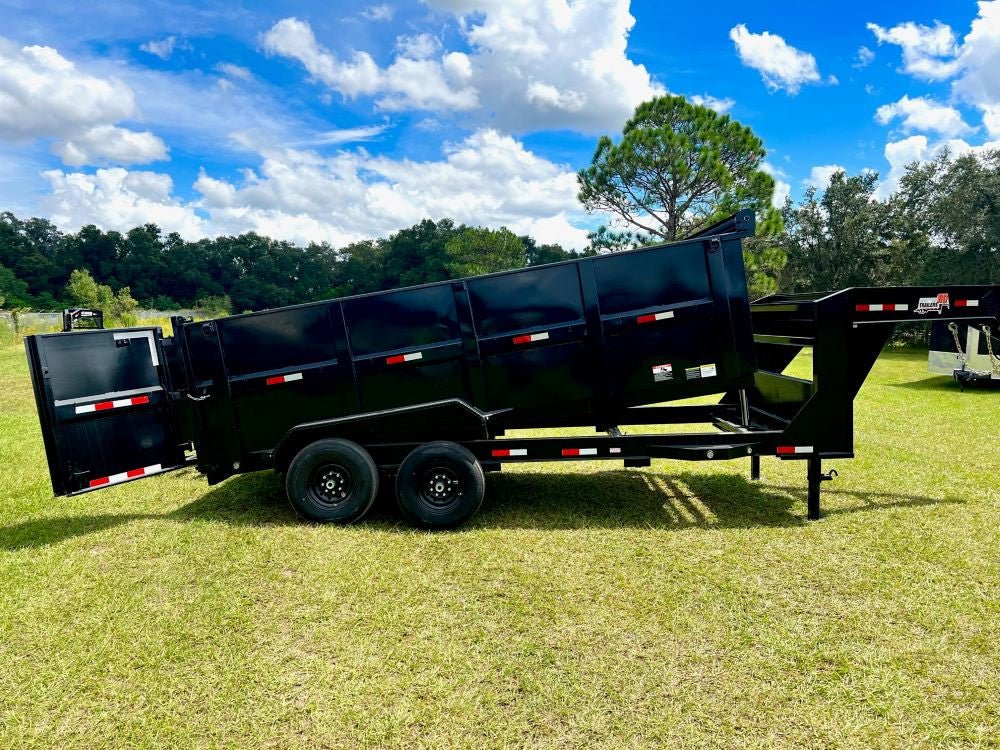 16' Gooseneck Dump Trailer 14k GVWR 4' Walls 001141 - Stryker Dealership Group