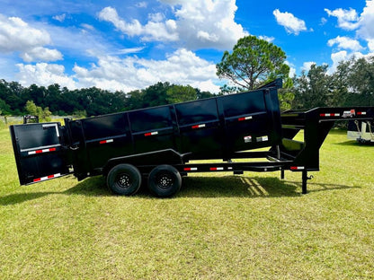 16' Gooseneck Dump Trailer 14k GVWR 4' Walls 001141 - Stryker Dealership Group