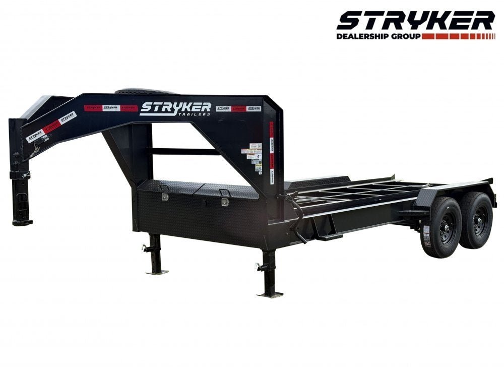 16' Gooseneck Roll Off Base Trailer (2) 8K Axles 14 ply Tires 002886 - Stryker Dealership Group