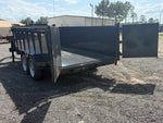 16' Hillcrest Gooseneck Dump Trailer Telescopic 40" Side Walls - (2) 8K Axles 004471 - Stryker Dealership Group