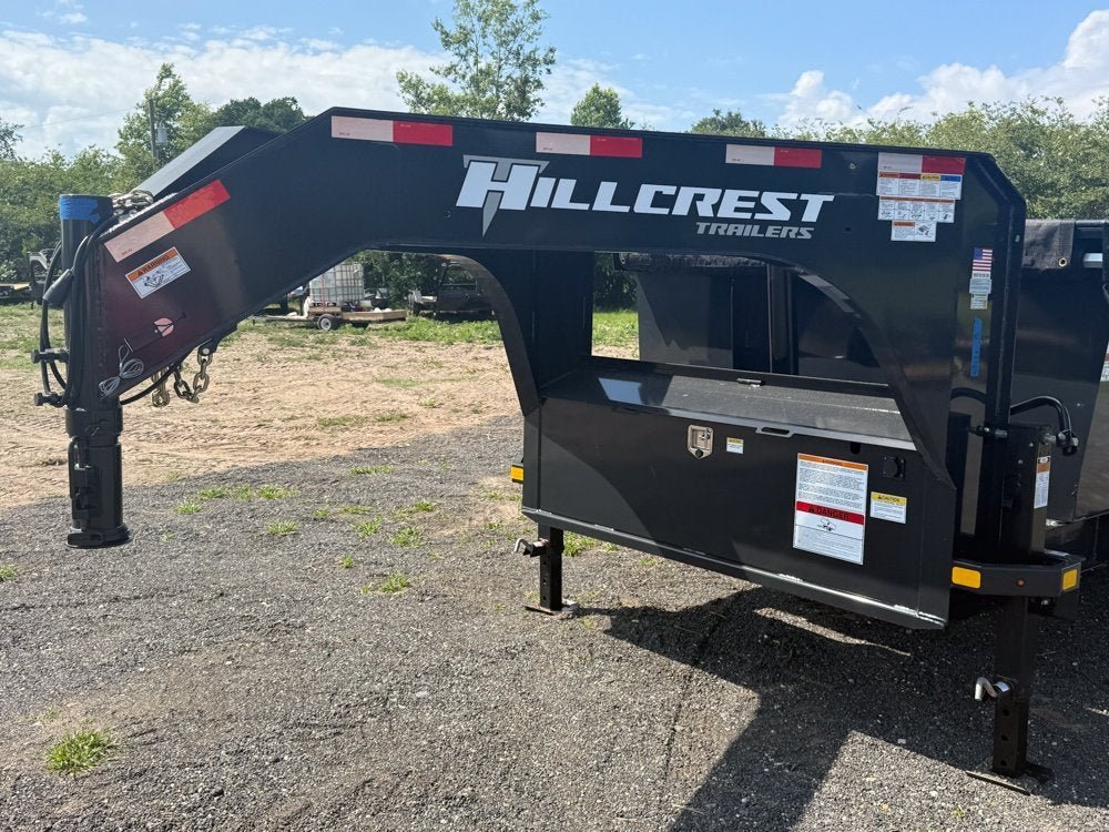 16' Hillcrest Gooseneck Dump Trailer Telescopic 40" Side Walls - (2) 8K Axles 004471 - Stryker Dealership Group