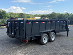 16' Hillcrest Gooseneck Dump Trailer Telescopic 40" Side Walls - (2) 8K Axles 004471 - Stryker Dealership Group