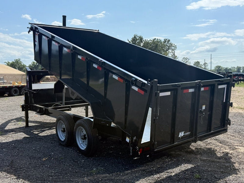 16' Hillcrest Gooseneck Dump Trailer Telescopic 40" Side Walls - (2) 8K Axles 004471 - Stryker Dealership Group