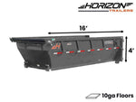 16' Horizon HDZ Roll Off Bin 4' Wall + Tarp 011176 - Stryker Dealership Group