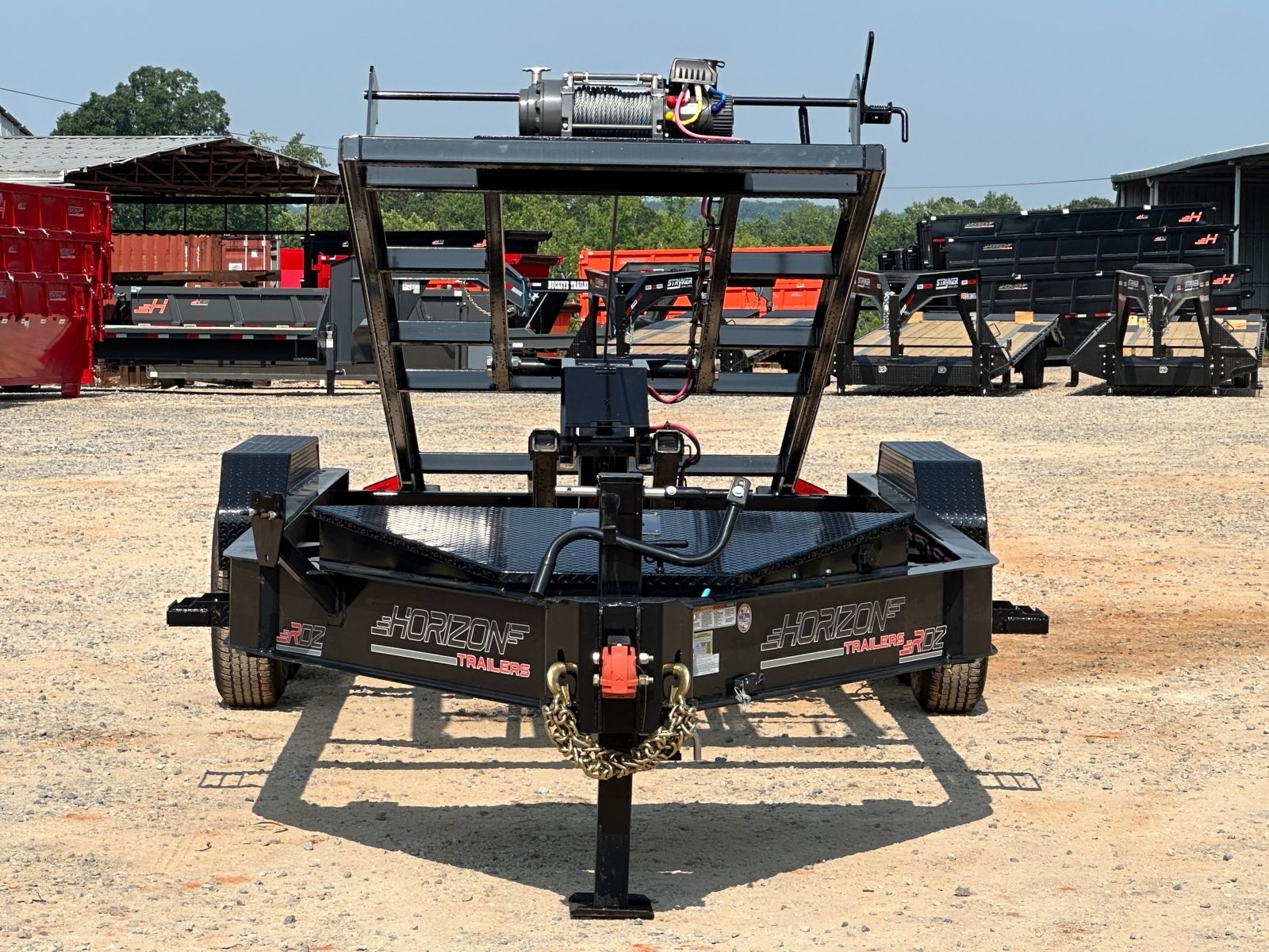 16' Horizon RDZ Bumper Pull Roll Off Base Trailer - (2) 7K Axles