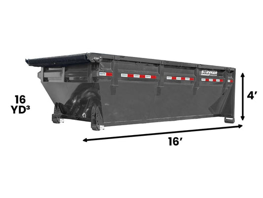 16' Roll Off Bin 4' Walls 1078 - Stryker Dealership Group