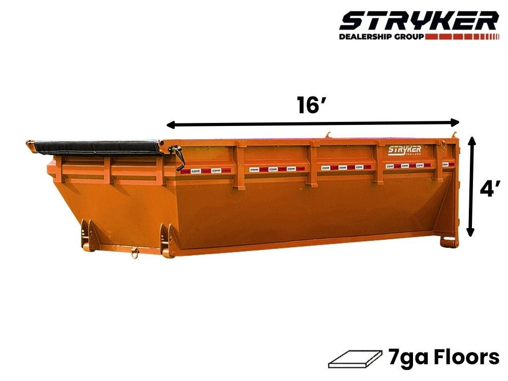16' Roll Off Bin 4' Walls 2 - 1332 - Stryker Dealership Group