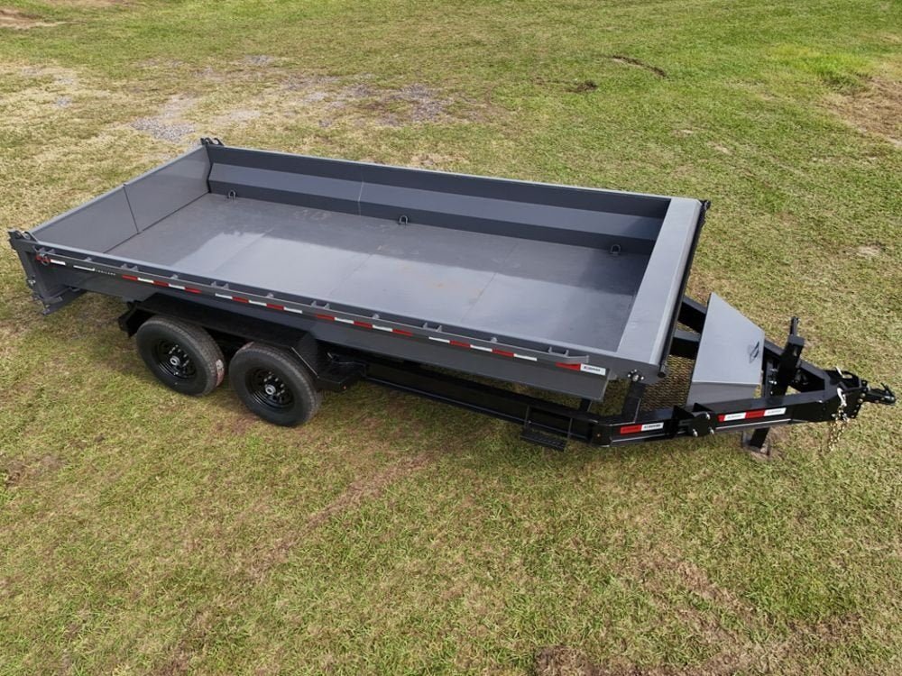 16' Stryker EDT Bumper Pull Dump Trailer 20" Side Walls - (2) 7k Axles 003883 - Stryker Dealership Group