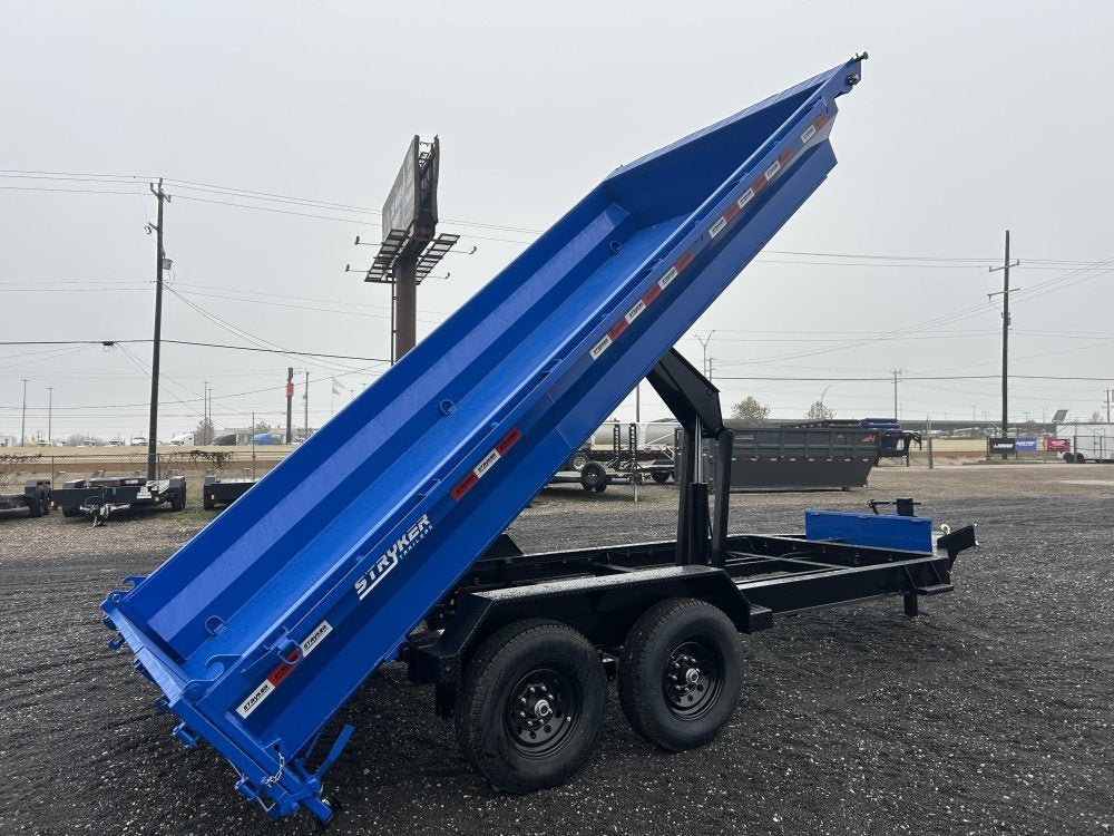 16' Stryker EDT Bumper Pull Dump Trailer 20" Side Walls - (2) 7k Axles 003884 - Stryker Dealership Group