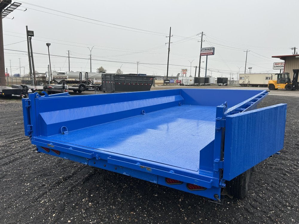 16' Stryker EDT Bumper Pull Dump Trailer 20" Side Walls - (2) 7k Axles 003884 - Stryker Dealership Group