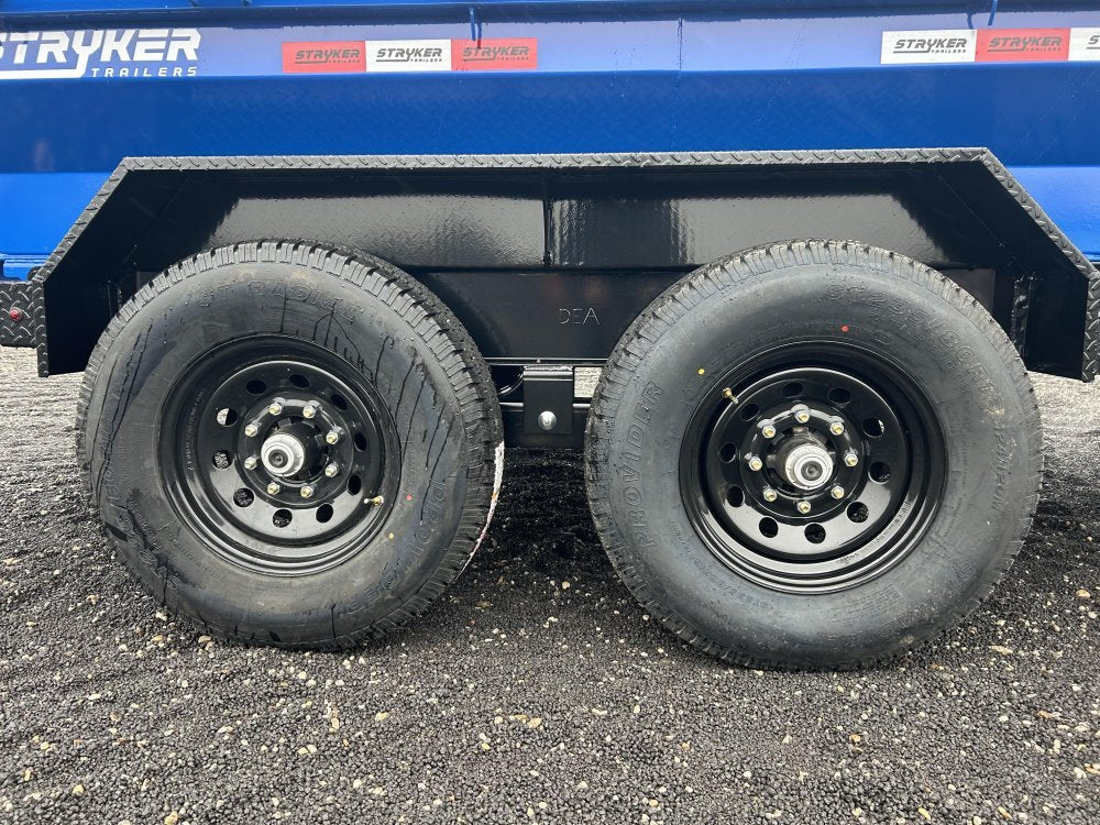 16' Stryker EDT Bumper Pull Dump Trailer 20" Side Walls - (2) 7k Axles 003884 - Stryker Dealership Group