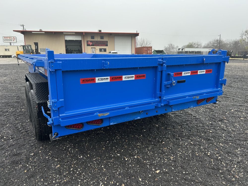 16' Stryker EDT Bumper Pull Dump Trailer 20" Side Walls - (2) 7k Axles 003884 - Stryker Dealership Group