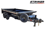 16' Stryker EDT Bumper Pull Dump Trailer 20" Side Walls - (2) 7k Axles 003885 - Stryker Dealership Group