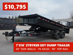 16' Stryker EDT Bumper Pull Dump Trailer 20" Side Walls - (2) 7k Axles 004041 - Stryker Dealership Group