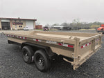 16' Stryker EDT Bumper Pull Dump Trailer 20" Side Walls - (2) 7k Axles 004052 - Stryker Dealership Group