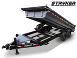 16' Stryker EDT Bumper Pull Dump Trailer 20" Side Walls - (2) 7k Axles 4050 - Stryker Dealership Group