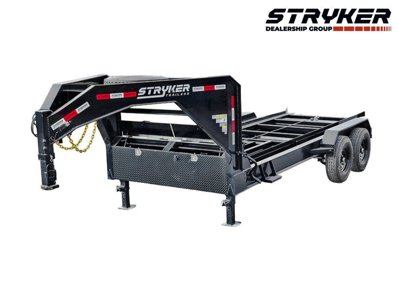 16' Stryker Goosneck Roll Off Base Trailer - (2) 7K Axles 004487 - Stryker Dealership Group