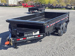 16' Stryker SDT Bumper Pull Dump Trailer 24" Side Walls - (2) 7k Axles 003777 - Stryker Dealership Group
