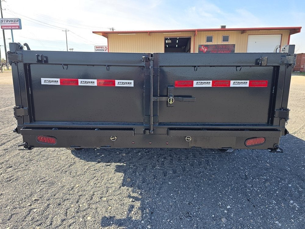 16' Stryker SDT Bumper Pull Dump Trailer 24" Side Walls - (2) 7k Axles 003777 - Stryker Dealership Group
