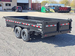 16' Stryker SDT Bumper Pull Dump Trailer 24" Side Walls - (2) 7k Axles 003777 - Stryker Dealership Group