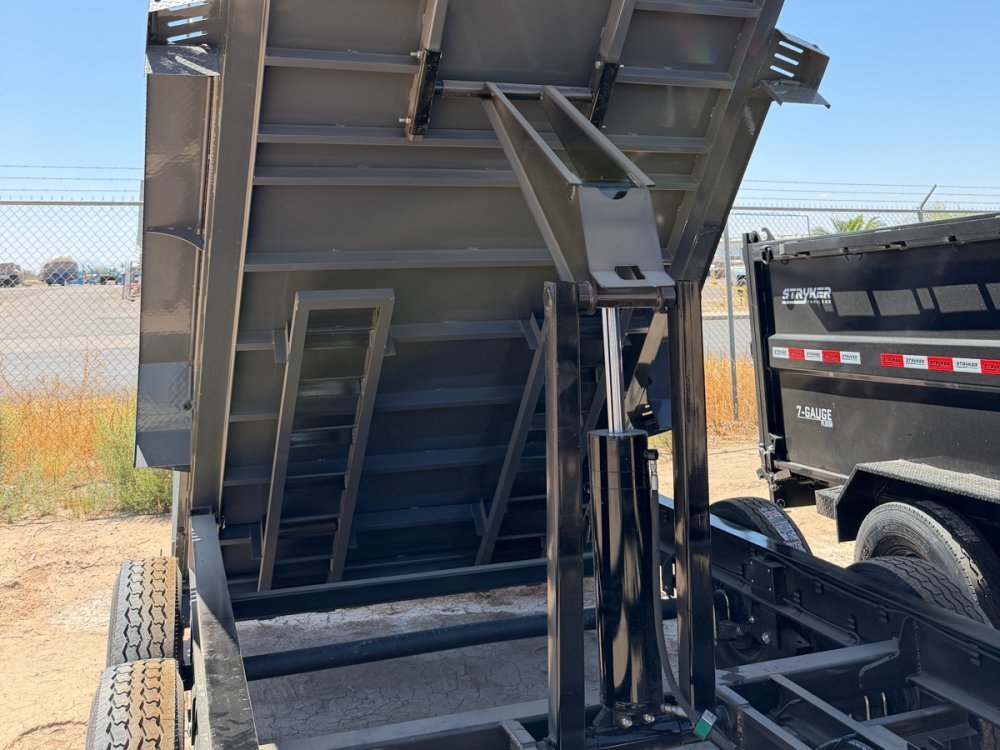 16' Stryker SDT Gooseneck Dump Trailer 36" Side Walls - (2) 7k Axles 004162 - Stryker Dealership Group