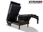 16' Stryker SDT Gooseneck Dump Trailer 36" Side Walls - (2) 7k Axles 4162 - Stryker Dealership Group