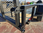 16' Utility Trailer (2) 3.5K Axles, 83" Wide, Side Ramps and 4' Gate 003801 - Stryker Dealership Group