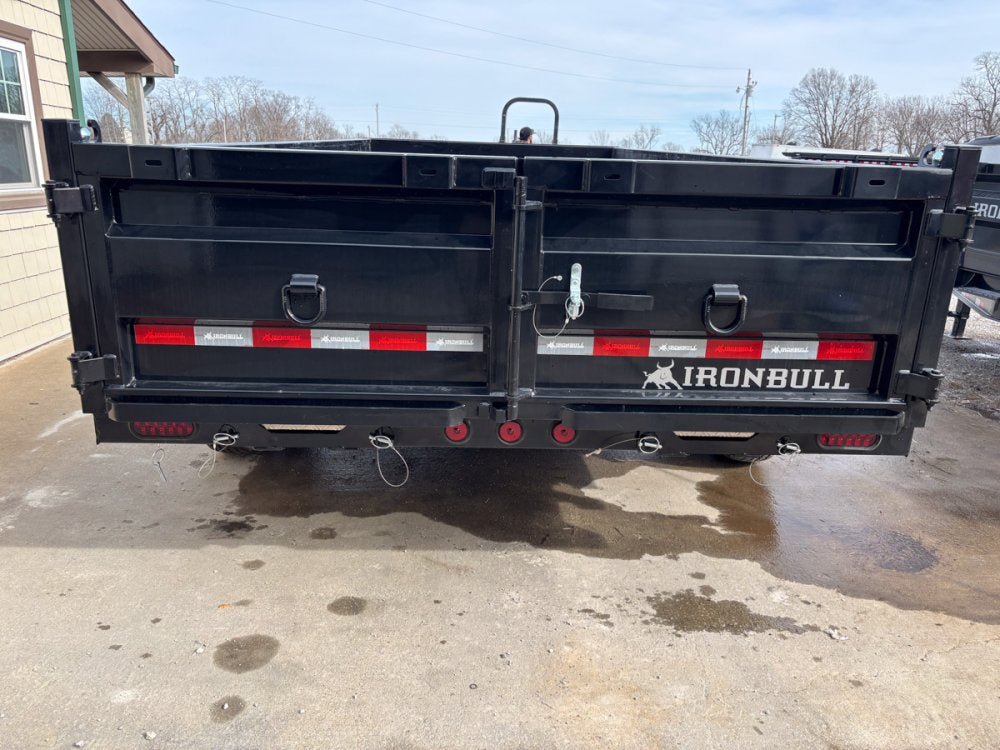 16' x 83" Iron Bull DTB Bumper Pull Dump Trailer 24" Side Walls - (2) 7,000 lb Axles 109834 - Stryker Dealership Group
