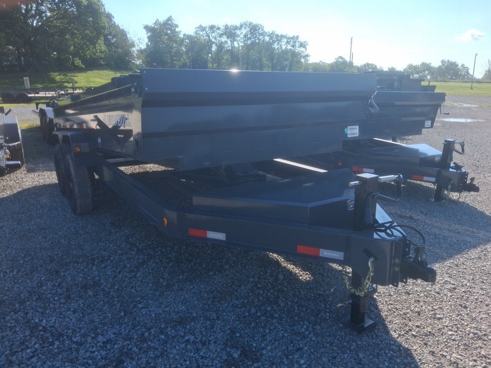16' x 83" Iron Bull DWB Bumper Pull Dump Trailer 24" Side Walls - (2) 7,000 lb Axles 110834 - Stryker Dealership Group